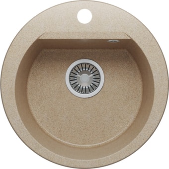 Кухонная мойка Polygran Atol-460 (песочный 302)
