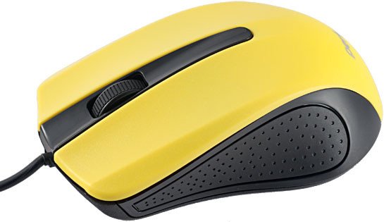 Мышь Perfeo PF-353-OP Rainbow (черный/желтый) [PF-353-OP-Y]