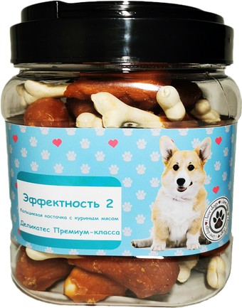 Лакомство для собак O'dog Эффектность 2. Кальциевая косточка с куриным мясом 750 г