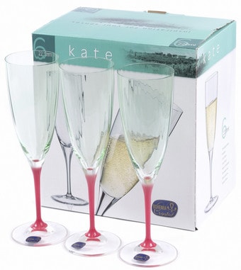 Бокал для шампанского Bohemia Crystal Kate 40796/D5094/22/220