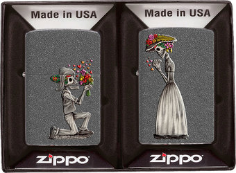 Зажигалка Zippo Влюбленные зомби 28987 (2 шт)