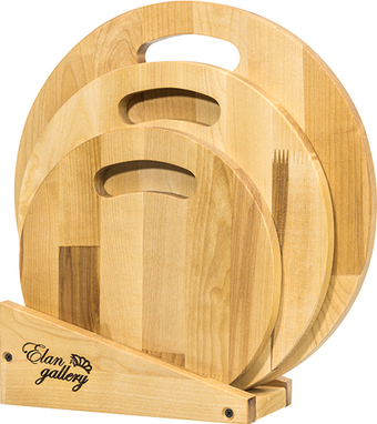Набор разделочных досок Elan Gallery Круг с ручкой 570090