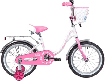 Детский велосипед Novatrack Butterfly 16 2020 167BUTTERFLY.WPN20 (белый/розовый)