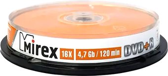 DVD-R диск Mirex 4.7Gb 16x UL130013A1L (10 шт.)