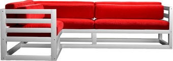 Угловой диван LoftyHome Магнус Роуз (красный)