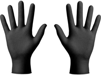 Нитриловые перчатки Gogrip Нитриловые RP30023003-001 (M, 50 шт, черный)