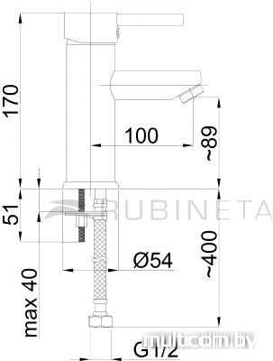 Смеситель Rubineta Ultra-18