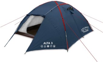Треккинговая палатка GOLDEN SHARK Alta 3 (синий)
