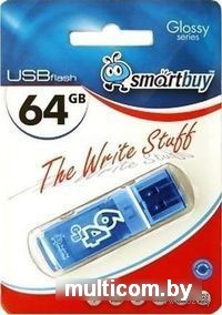 USB Flash Smart Buy Glossy Blue 64GB (SB64GBGS-B)