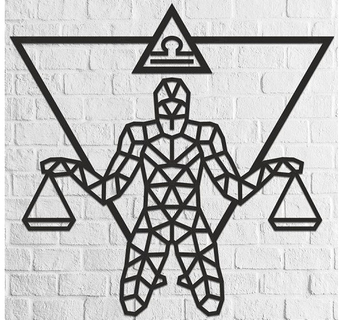 Настенная фигура Eco-Wood-Art Знак зодиака Весы