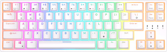 Клавиатура Royal Kludge RK68 Plus RGB (белый, RK Red)