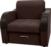 Кресло Сириус Лидер-1 ППУ 105x110 (Eva 04 велюр темно-коричневый)