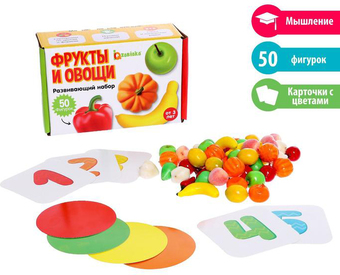 Развивающая игра Zabiaka Фрукты овощи 6243990