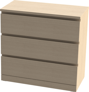 Комод Mio Tesoro Варма 3 (шпон дуб, беленый)