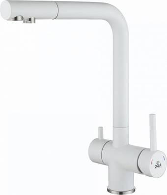 Смеситель Paulmark Skalen Sk213020-431 (белый матовый)