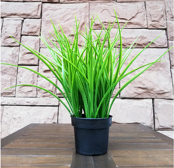 Искусственное растение Forgarden Осока высокая в черном горшке BN10602 35 см