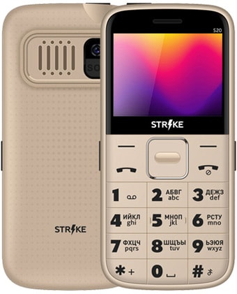 Мобильный телефон Strike S20 (золотистый)