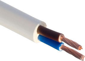 Шнур Автопровод ШВВП-с 2x0.5 (10 м, белый бух)