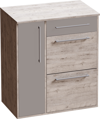 Тумба для обуви Мебельград Фан №2 (дуб бонифаций/мокко глянец)