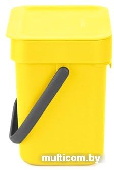 Мусорное ведро Brabantia Sort & Go 3 л (желтый)