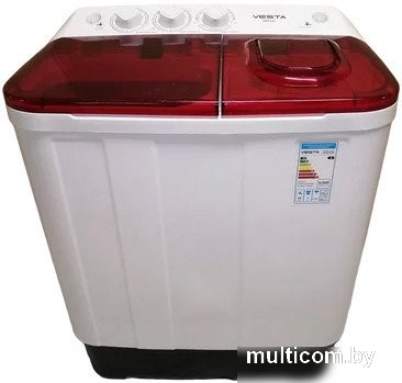 Активаторная стиральная машина Vesta WME50P (белый/красный)