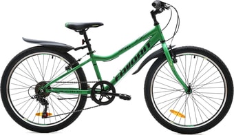 Велосипед Favorit FOX 24 V 2020 (зеленый)