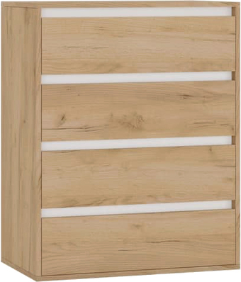 Комод Интермебель Рио-1 (дуб крафт золотой/белый)