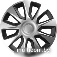 Набор колпаков на диски Versaco Stratos 15" 15STRATOSSB (4шт, серебристый/черный)