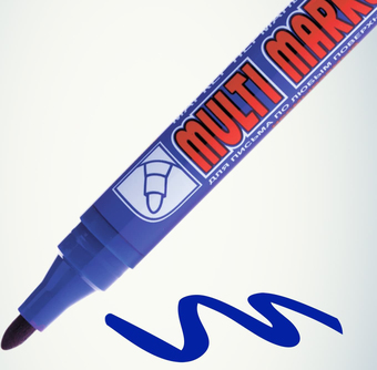 Маркер перманентный Crown Multi Marker CPM-800 (синий)