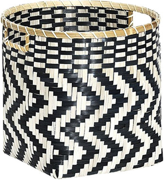 Корзина Natural House Зигзаг DC15L (черный/белый)
