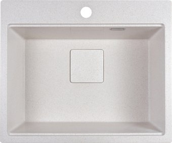 Кухонная мойка Marblan Comfort 60 (бежевый, с сифоном и колландером)