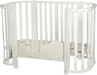 Кроватка-трансформер Indigo Brioni 4 в 1 (белый)