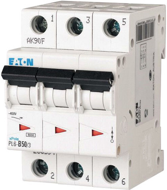 Eaton PL6 3P 50А C 6кА 3M 286606