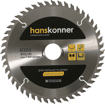 Пильный диск Hanskonner H9022-200-32/30-48
