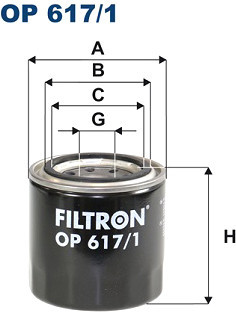 Масляный фильтр Filtron OP 617/1