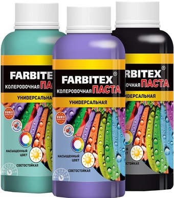 Колеровочная краска Farbitex Паста колеровочная универсальная 0.1 л (лимонный)
