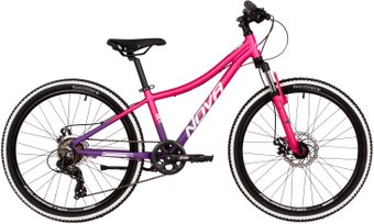 Велосипед Novatrack Katrina 7.D 24 2025 24AHD.KATRINA.12VPR5 (пурпурный/фиолетовый)