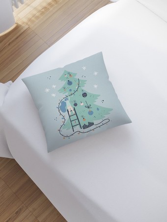 Чехол на подушку JoyArty Праздничная подготовка sl_380797