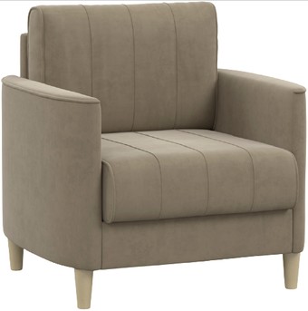 Интерьерное кресло Нижегородмебель Лора ТК 327 (ультра беж песочный/бежевый)