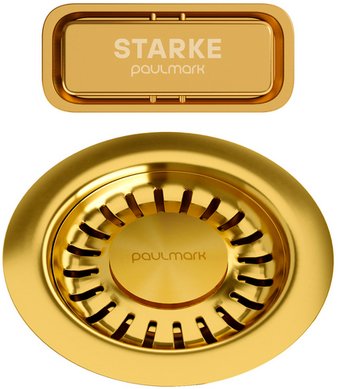 Слив-перелив Paulmark PM6024-BG (золотой/брашированное золото)
