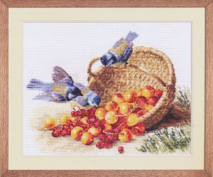 Набор для вышивания Алиса Синички и черешня 1-14