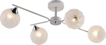 Люстра средней высоты Mirastyle MH-1488B/4 WH+CR