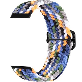 Ремешок Rumi Wick из плетеного нейлона для Huawei Band 7 (темный микс)