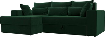Угловой диван Mebelico Майами 15 114916L (левый, велюр, зеленый)