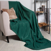 Плед Casa Conforte London Basic 130x165 6155337 (зеленый)