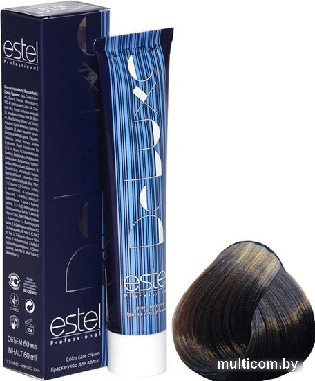 Estel Professional De Luxe 7/7 русый коричневый