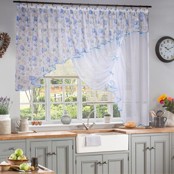 Тюль Nivasan Джульетта-1п DGc.P-1 (голубой)