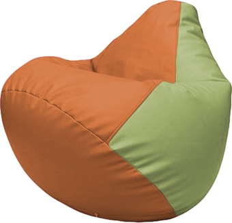 Кресло-мешок Flagman Груша Макси Г2.3-2019 (оранжевый/оливковый)