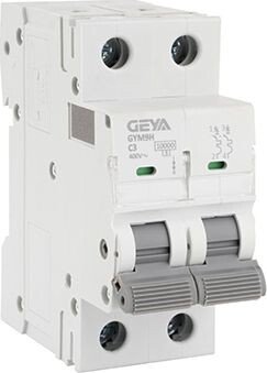 Выключатель автоматический GEYA GYM9H-2P-3C 2P 3A C 10kA 2M GYM9H2P3C