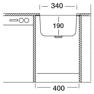 Врезная кухонная мойка Kromevye Undermount EX005